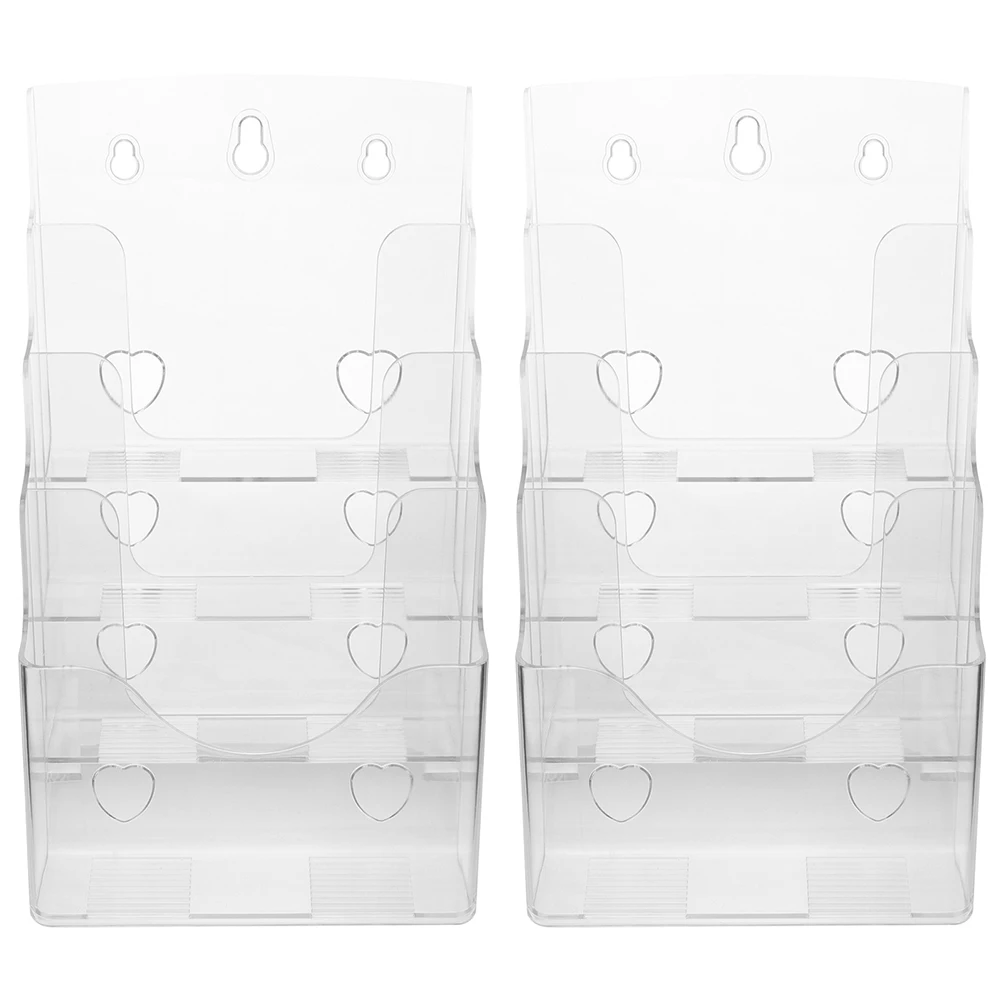 

Organizer Box Magazine Broucher Display Stand Document Tiered Flyer Holder