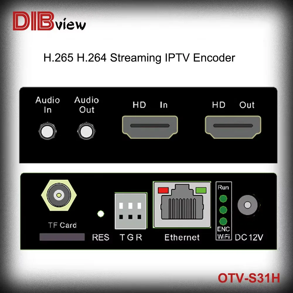 OTV-S31H Video H.265 H.264 Streaming IPTV RTMP HLS IP HEVC Hotel RS485 Live PoE Encoder