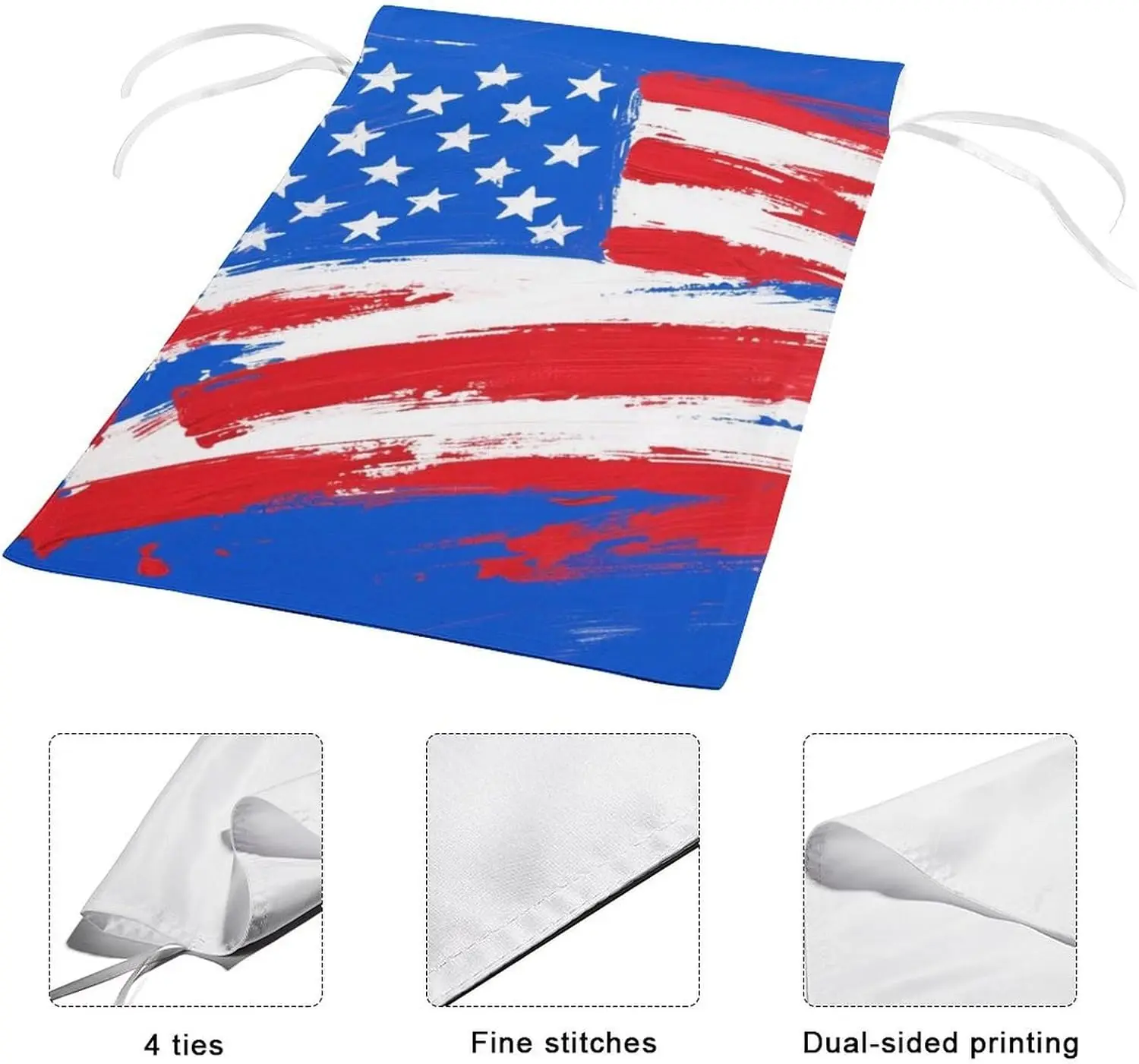 علم حديقة مقاوم للرياح مقاس 12 × 18 بوصة - علم أمريكي فني مقاوم للبهتان، أعلام وطنية أمريكية للحديقة الخارجية KZA