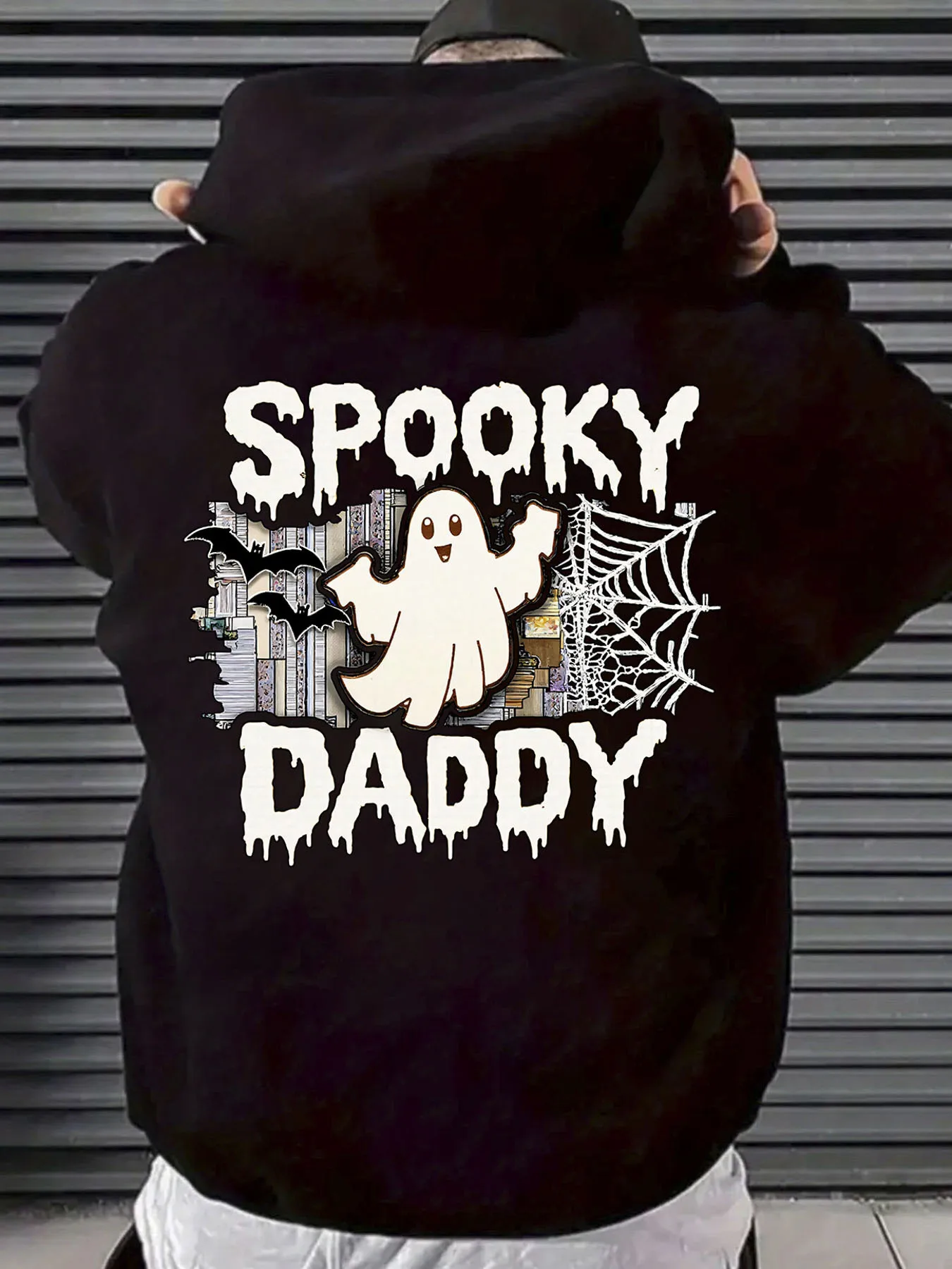 

Ghost Spider Web Graphic Printing Autumn and Winter Men's and Women's Hoodies Casual Loose Outdoor Street Sports Training Brand