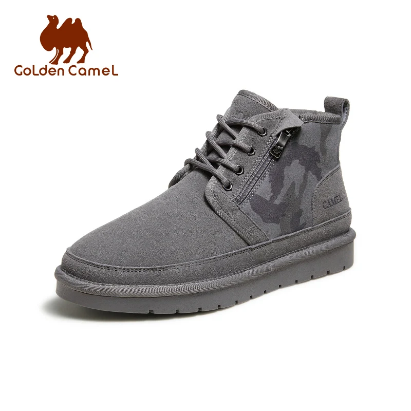 Golden Camel Men Snow Boots Winter Sneakers Sports Shoes Cotton Wool Mans Footwear High Quality Non-slip Casual Warm Outdoor