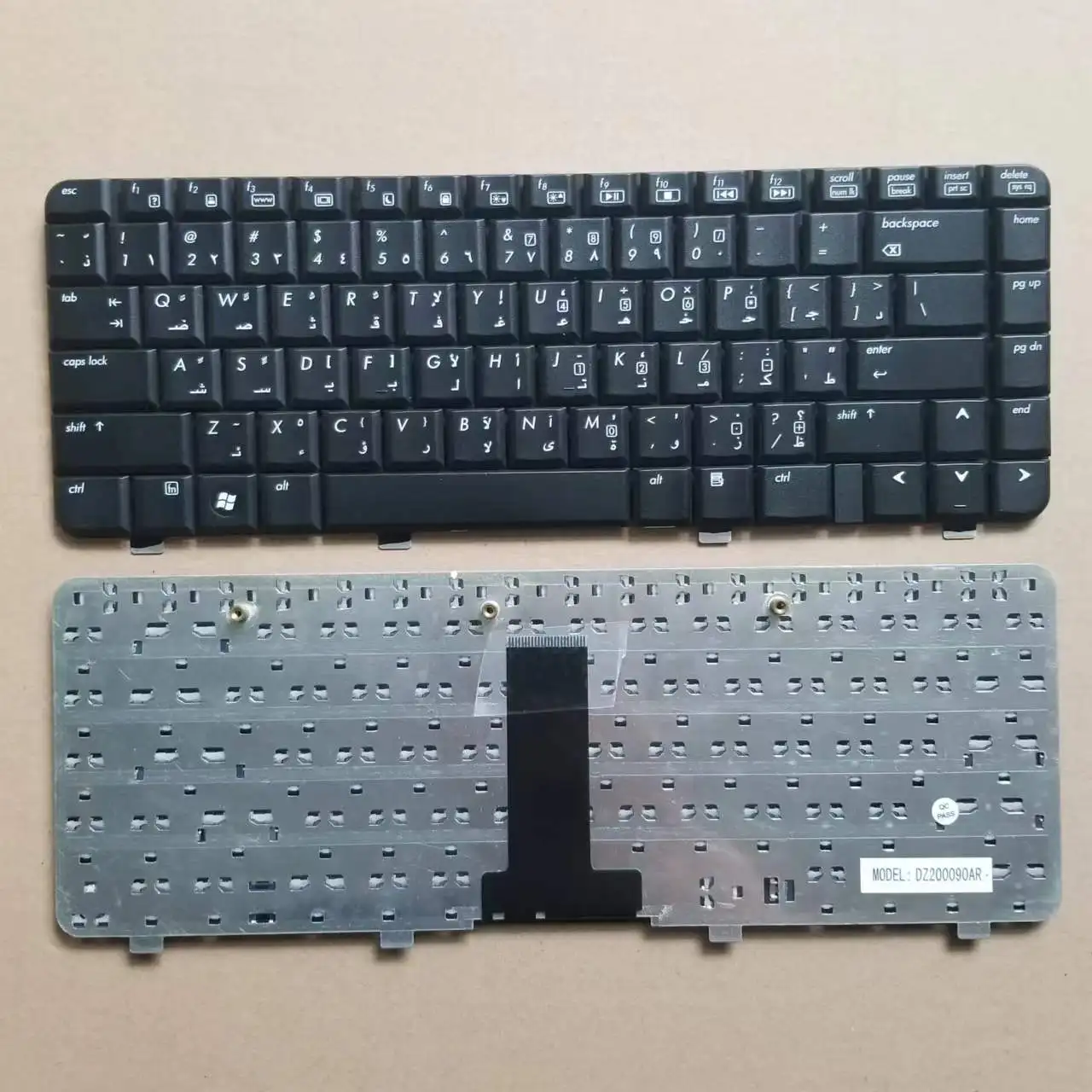 New For HP Pavilion DV2000 DV2100 DV2500 V3000 Series Arabic AR Laptop Keyboard Black DZ200090AR