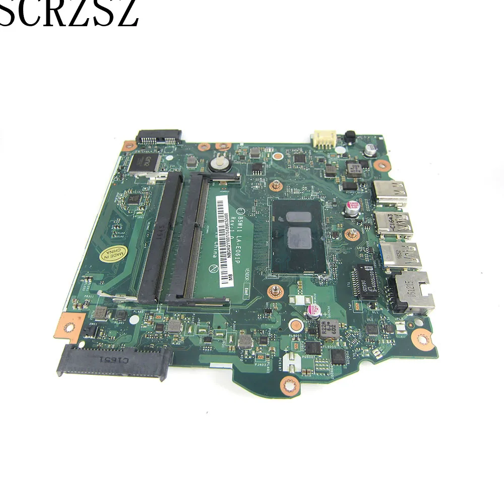 CSRZSZ  For Acer aspire ES1-572 laptop motherboard  LA-E061P  NBGQK11001 with i3-7100u CPU test ok