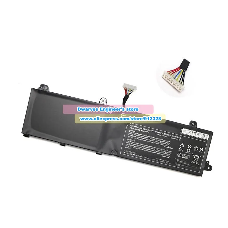 Genuine PC50BAT-3 Battery 11.4V 73Wh for Clevo PC50DN2 PC50S Key 15 Comet Lake Thunderobot 911 P1 ORYX PRO 6 oryp8 RX315 NH57AF1