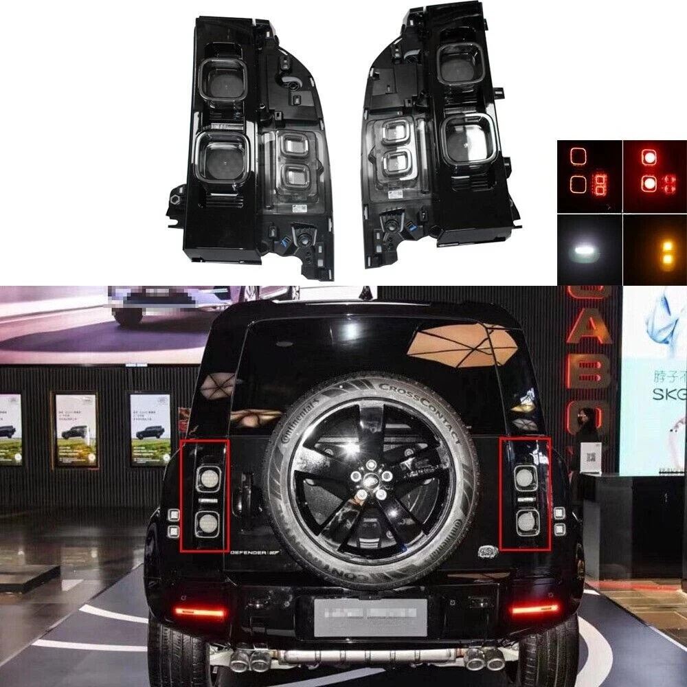 Car Brake Rear Lamp Smoked Tail Light Tail Light Lamp Assembly For Land Rover Defender 110 90 2020 2021 2022