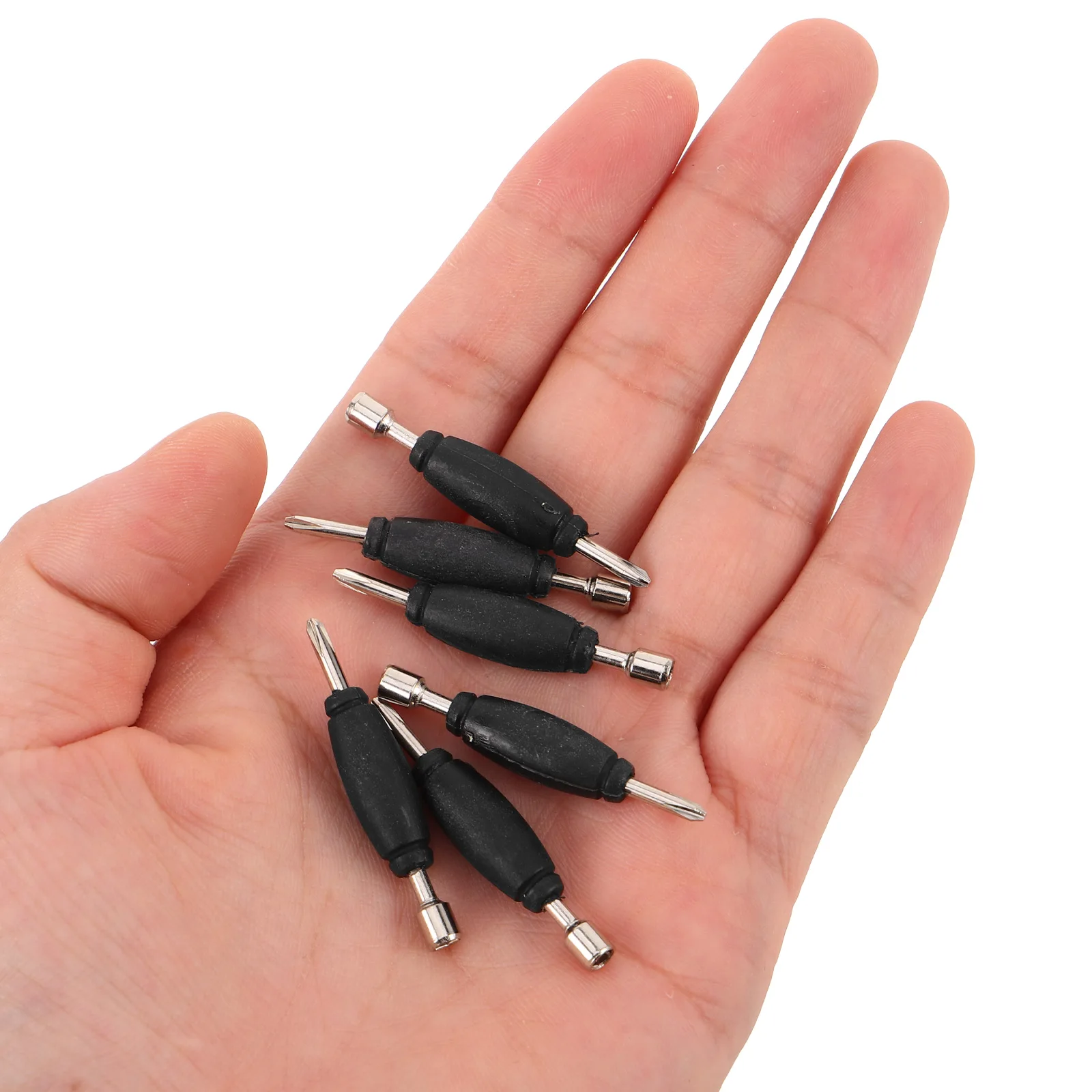 

6Pcs Finger Skateboard Double Head Screwdrivers Metal Construction Antiscratch Coating for DIY Repairs and Adjustments