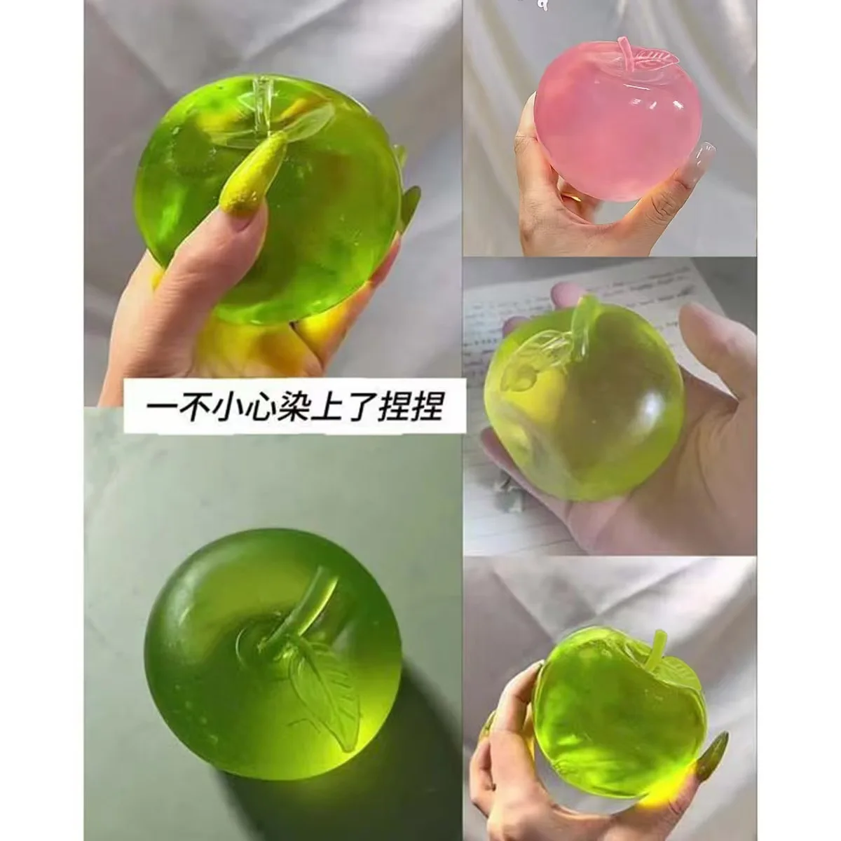 Relieving stress apple toys, relieving stress fruit squeezing toys, relieving anxiety molding toys