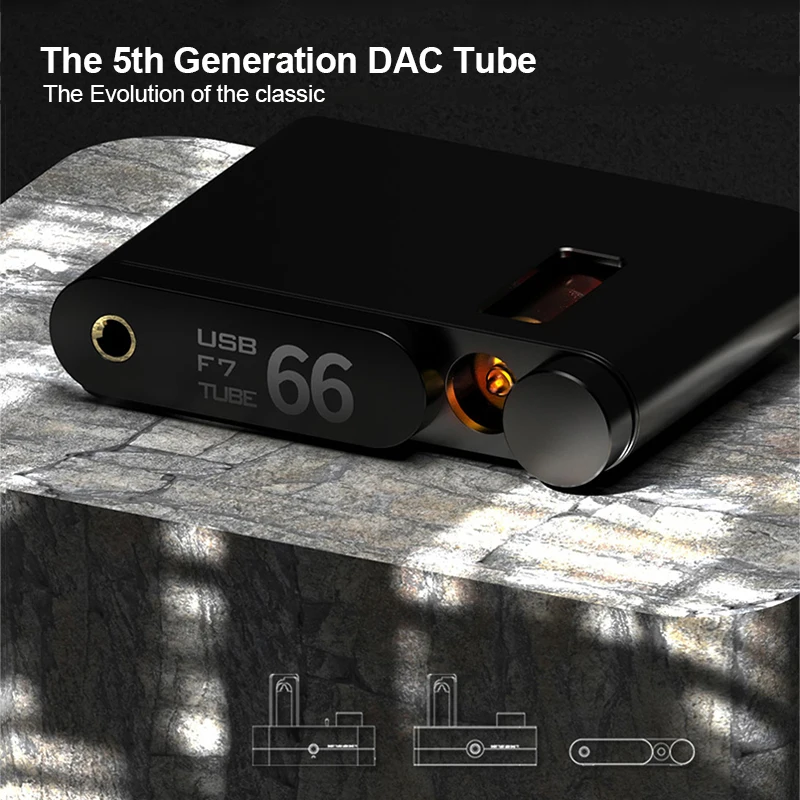 AUNE Flamingo Tube DAC amplificador de auriculares de 5ª generación, decodificador de Audio Digital sin pérdidas, DAC, Bluetooth 5,1, USB, DSD512, Dop128, HiFi