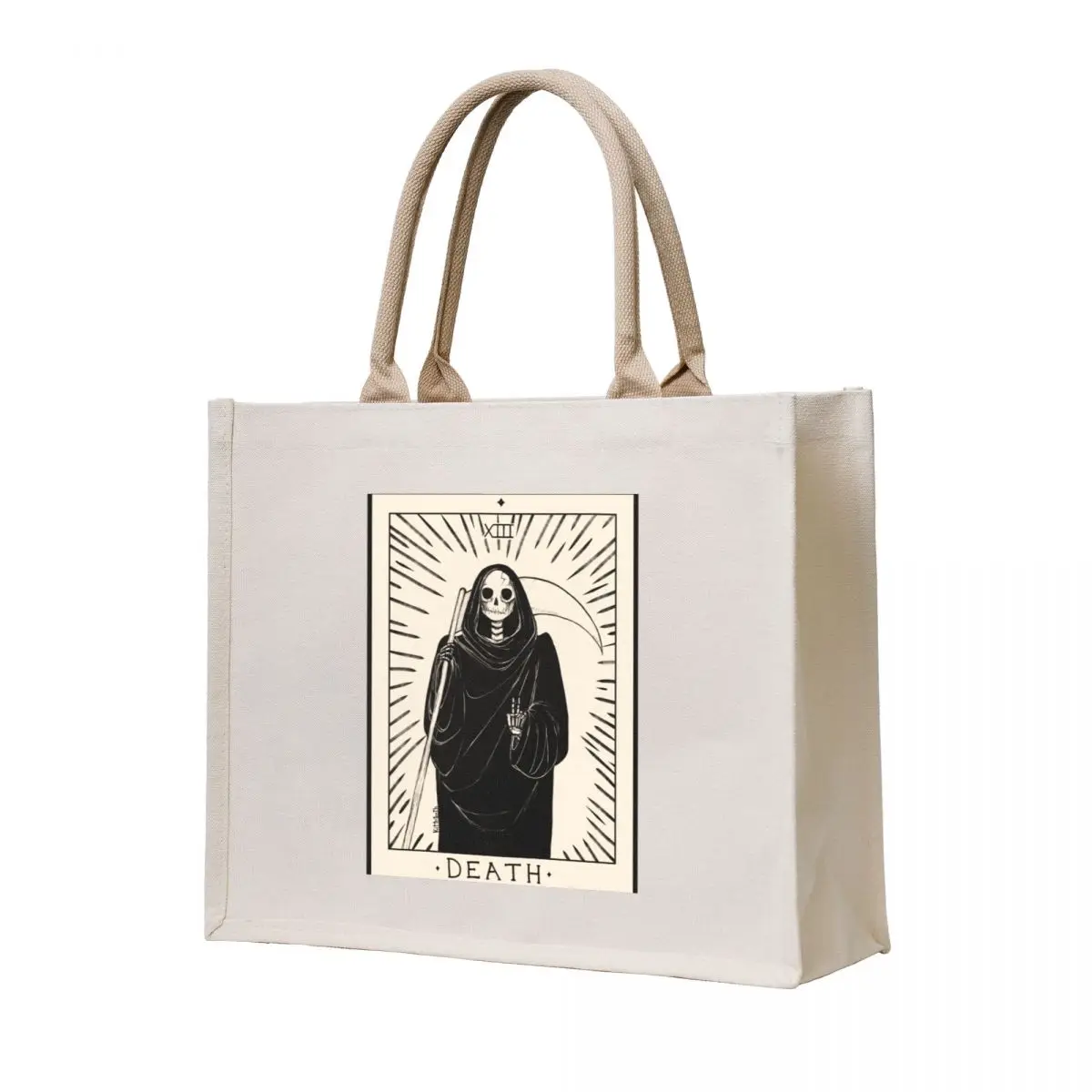 

Skeleton Tarot - Death Tote Bag ecological bags reusable shopping bag cute tote bag
