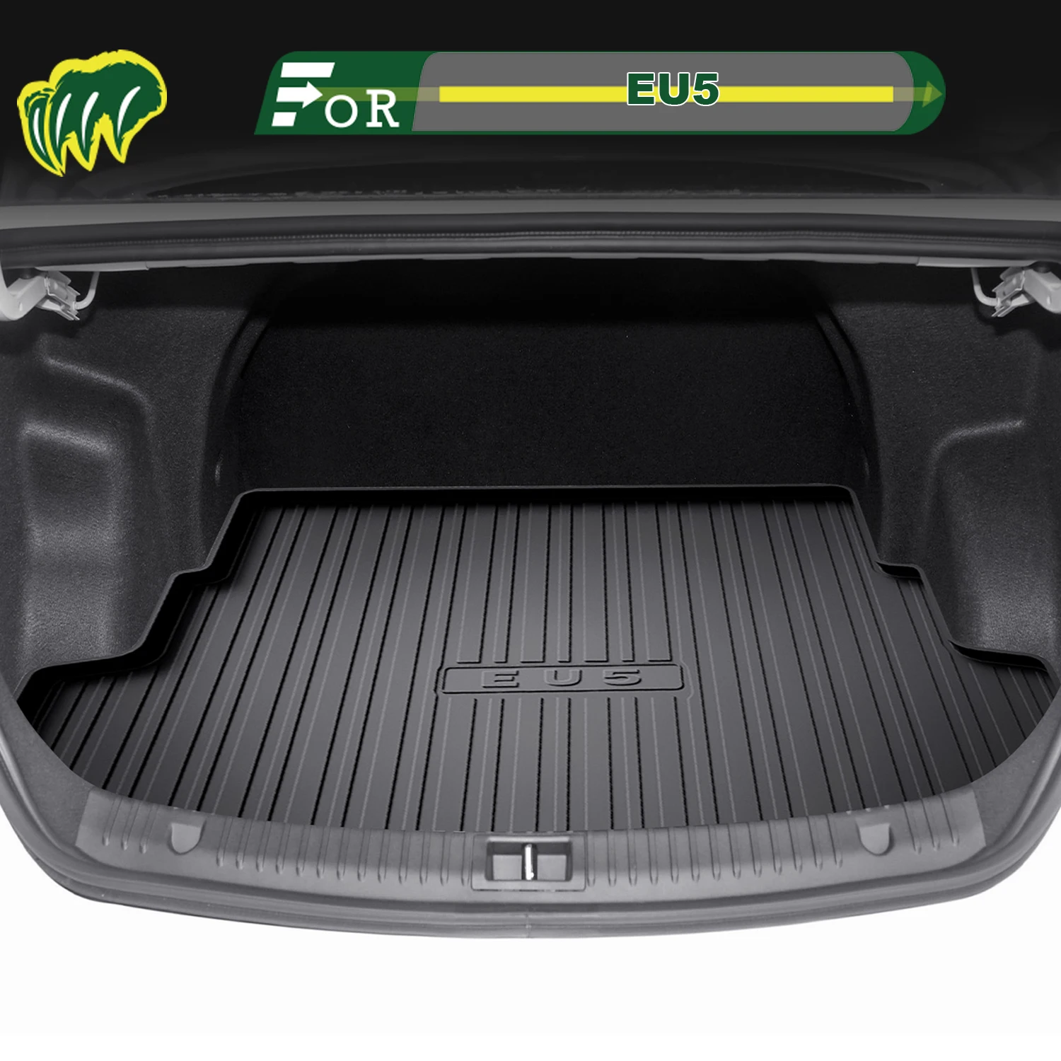 

For BEIJING EU5 2018-2025 TPE Custom Fit Car Trunk Mat All Season Cargo Mat 3D Shaped Trunk Liner Rear Trunk Protection Mat