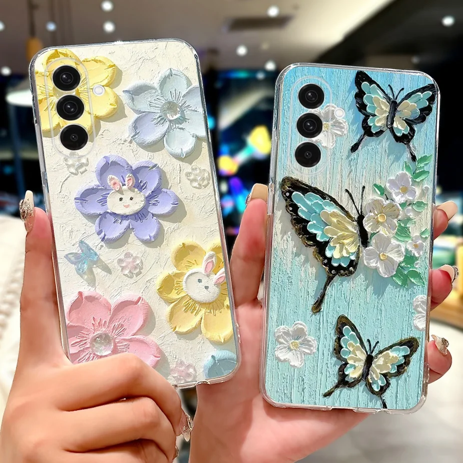 For Samsung Galaxy A36 Case SM-A336B New Fashion Painted Cover Soft Silicone Case For Samsung A16 A 26 36 56 Galaxy A56 5G Shell