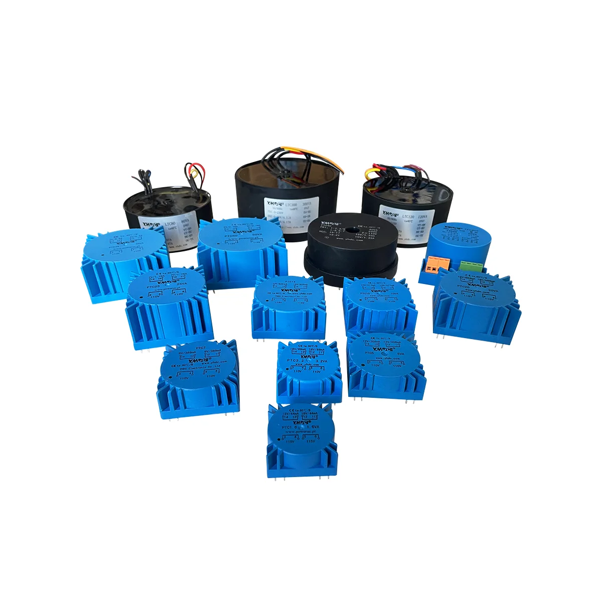 YHDC PE3518-I 5VA 110V-380V / 6V/7.5V/9V/12V/15V/18V/24V محول مفرغ إيبوكسي مغلف لعزل PCB المثبت