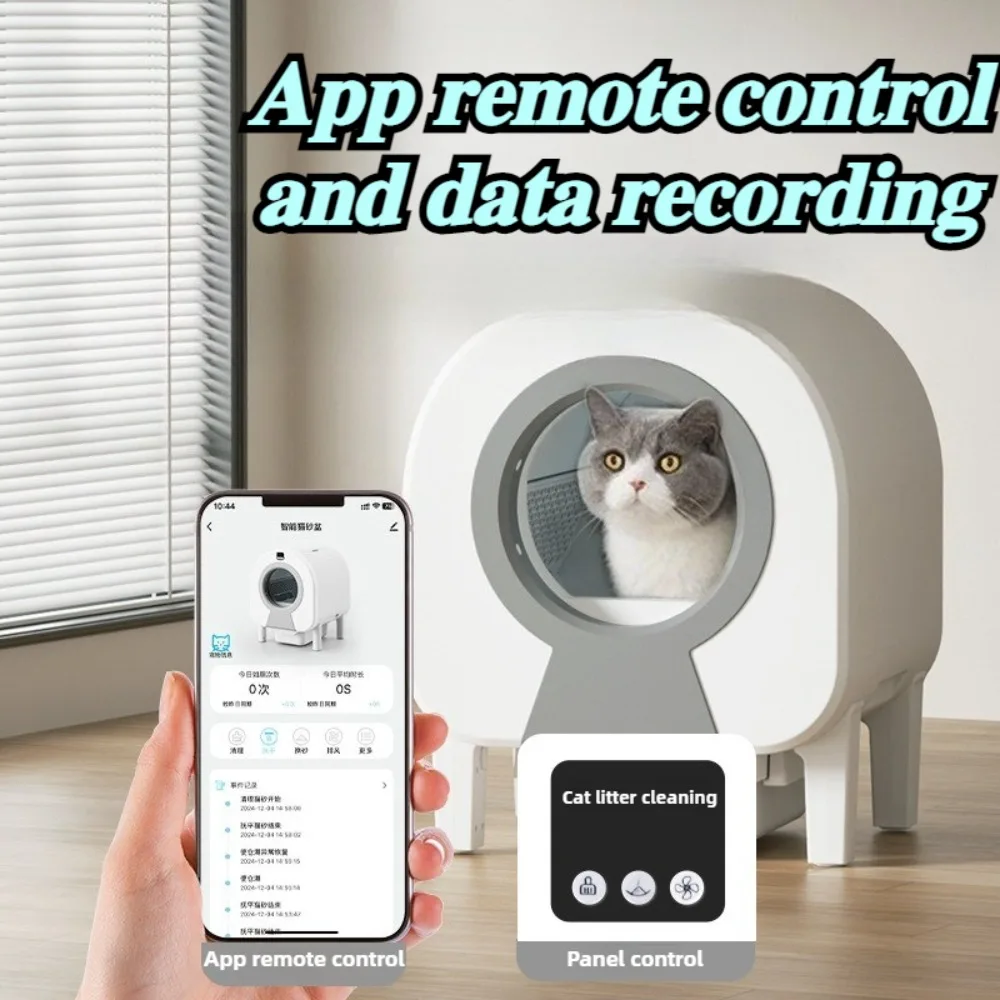 Self-cleaning Cat Litter Box UV Sterilization APP Remote Control Intelligent Cat Toilet Infrared Sensing Cats Accessories