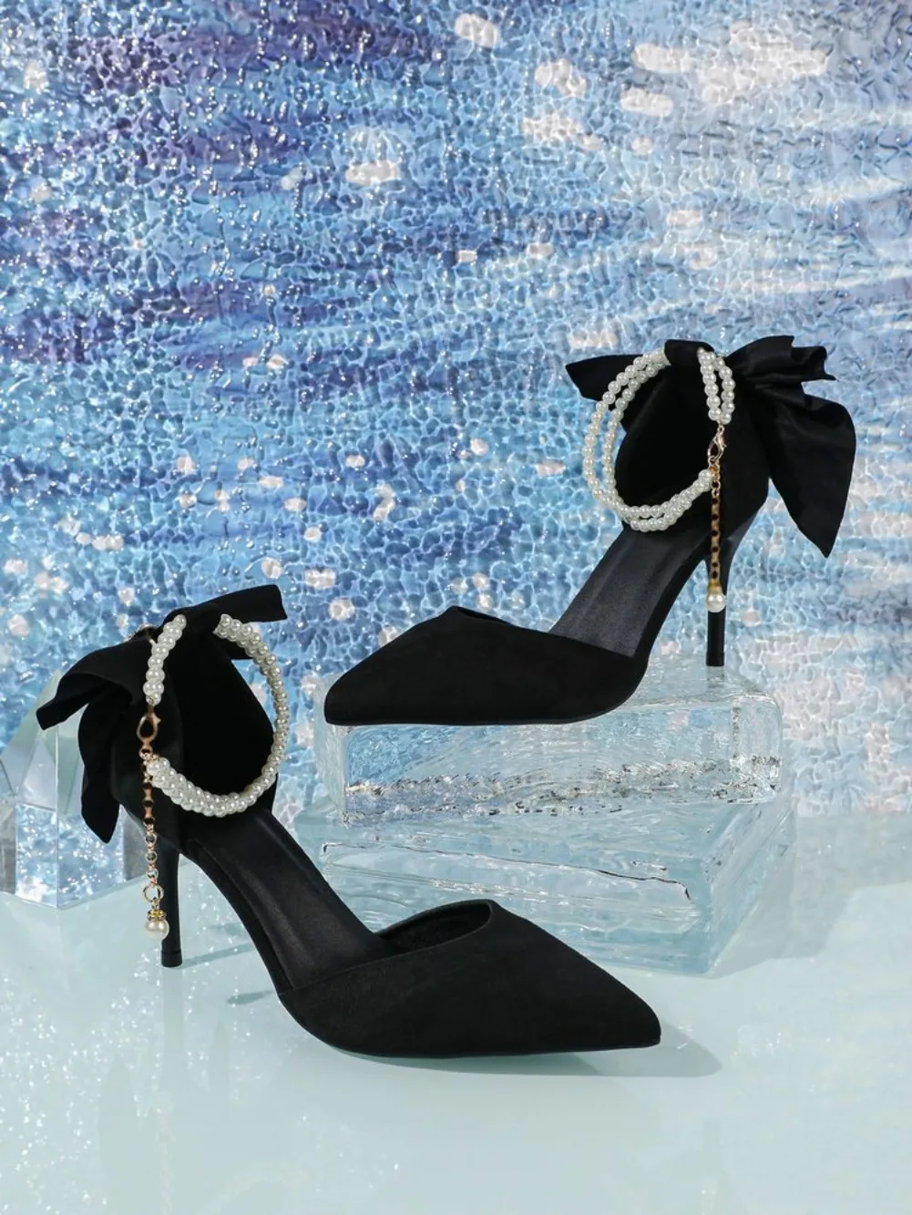 Women's Pumps Thin Heel Wedding Shoes 2026 Red Butterfly Shallow High Heels Buckle Strap Sandals Elegant Pointed Toe Women Shoes