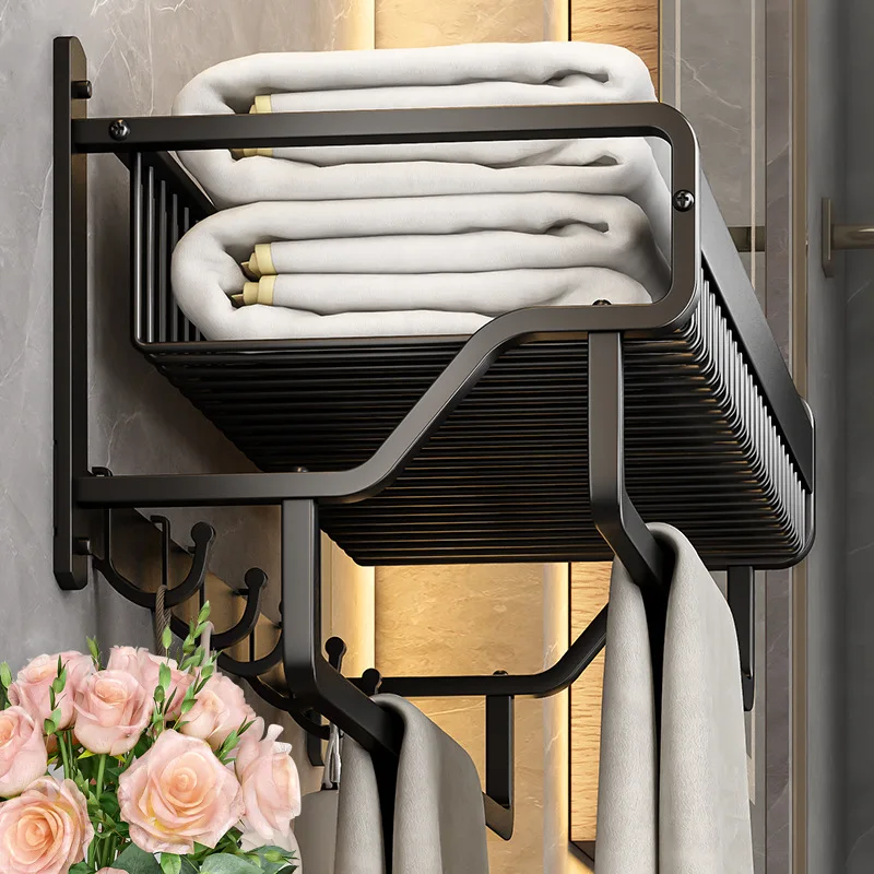 Bathroom  Aluminum Rack Towel Rack for Toilet Bathroom Accessories