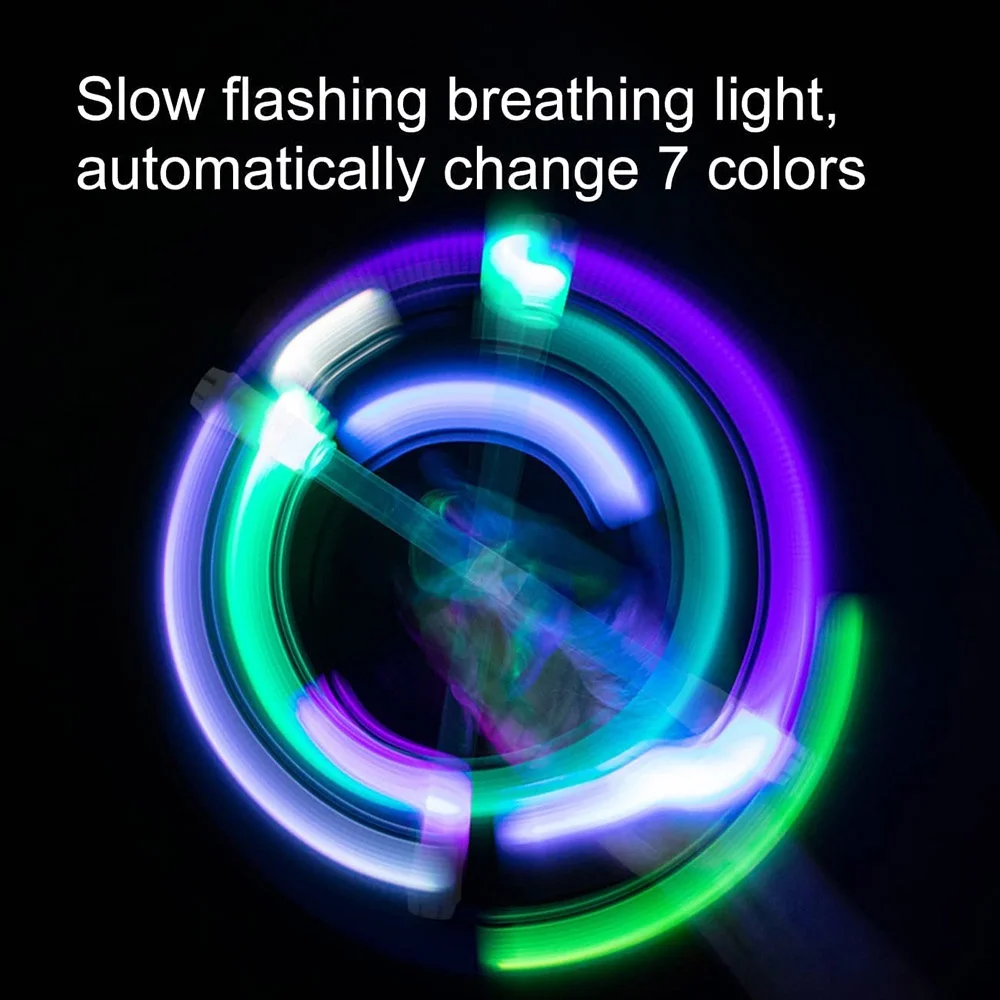 Luminous Spinning Pen Glowing in Dark Rotating Balance Pen Decompression Pens Spinner Toy LED Spinning Pen Gifts For Kids Adults