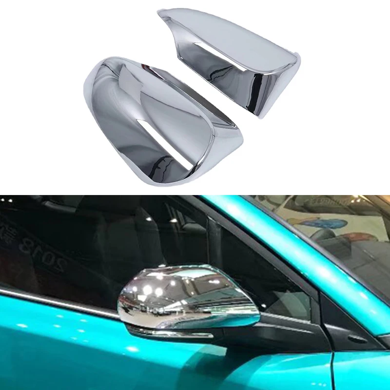 For Toyota C-HR CHR AX10 2016-2023 ABS Chrome Rearview Mirror Cover Frame Cover Trim Car Exterior Accessories