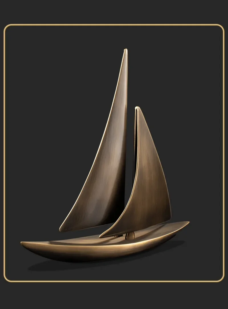 Zeilkantoor desktop volledig koperen entree decoratie soepel zeilen huis licht luxe ornament woonkamer TV-kast