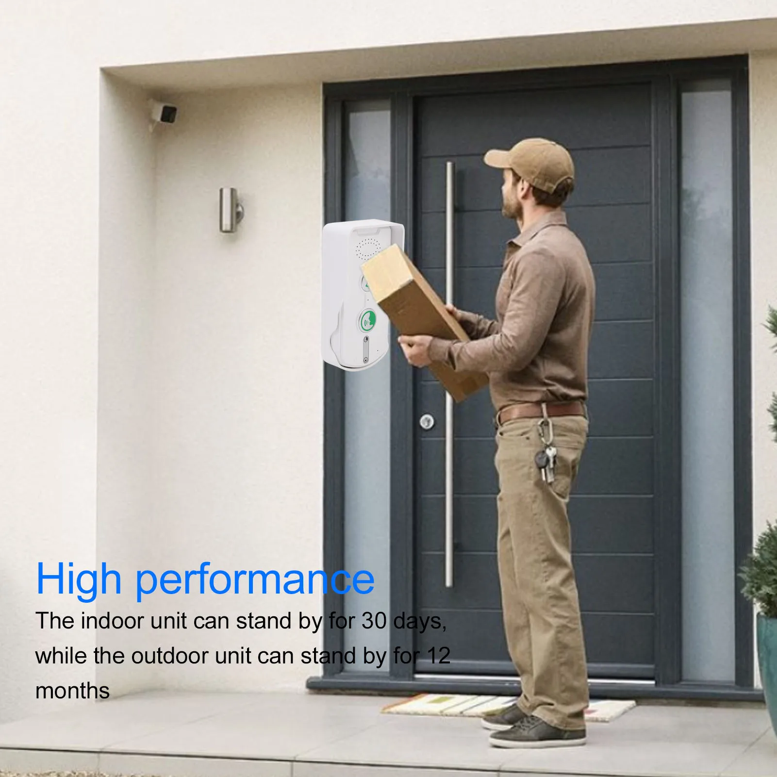 2 Way Intercom Doorbell 2 Way Voice Intercom 1640ft Long Range Wireless Intercom Doorbell System for Home Business