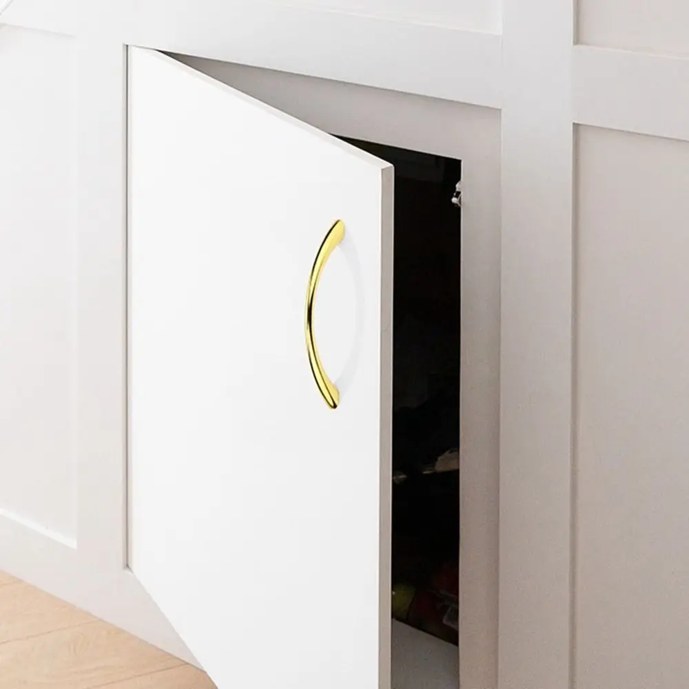 Fashion Zinc Alloy Curved Handles Multifunctional Furniture Cabinet Knobs Hardware Drawer Pull Handles Cabinet