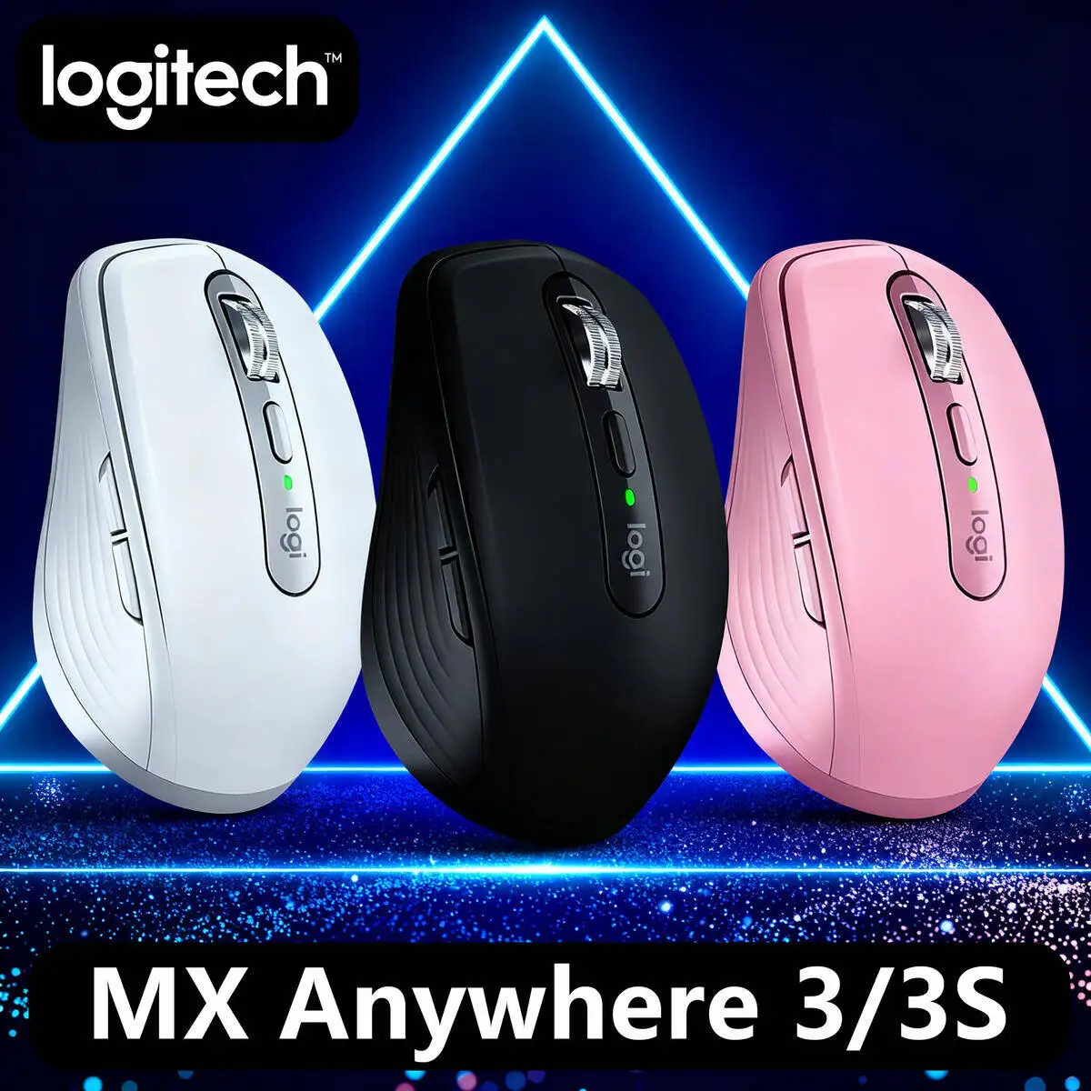 

Беспроводная мышь Logitech MX Anywhere 3S, версия Mac, Bluetooth, бесшумная, портативная, офисная, Apple Pink Girl