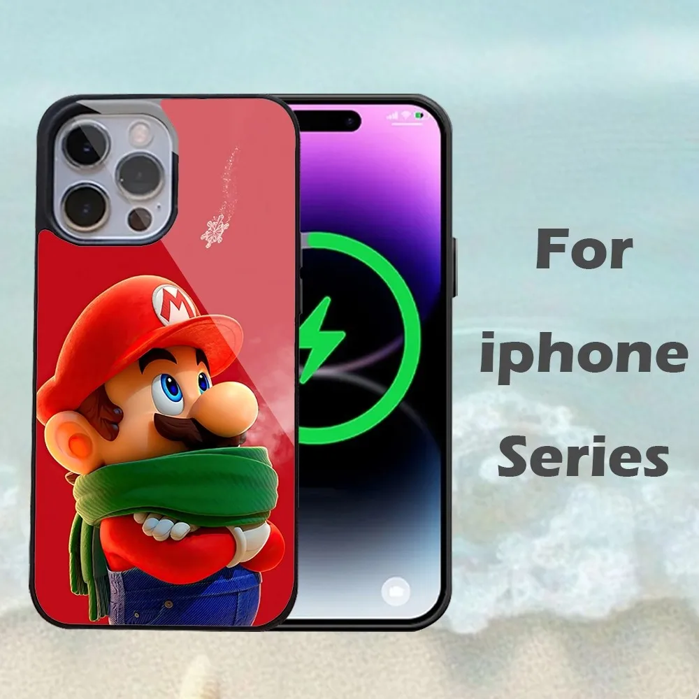 Big Nose Super M-Mario Phone Case For IPhone 16 15 14 13 Pro Max 11 12 Mini Alex Mirror For Magsafe Wireless Charging Cover