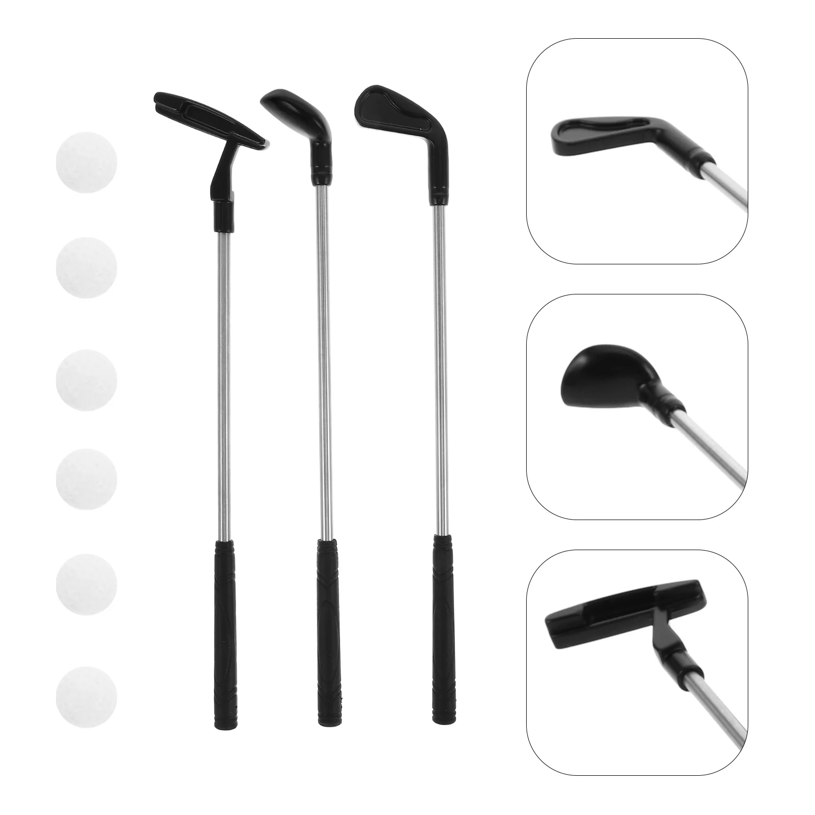

1Set Mini Golf Game Set Kids Desktop Small Golf Clubs Miniature Accessories Indoor Mini Putter Skill Development Concentration