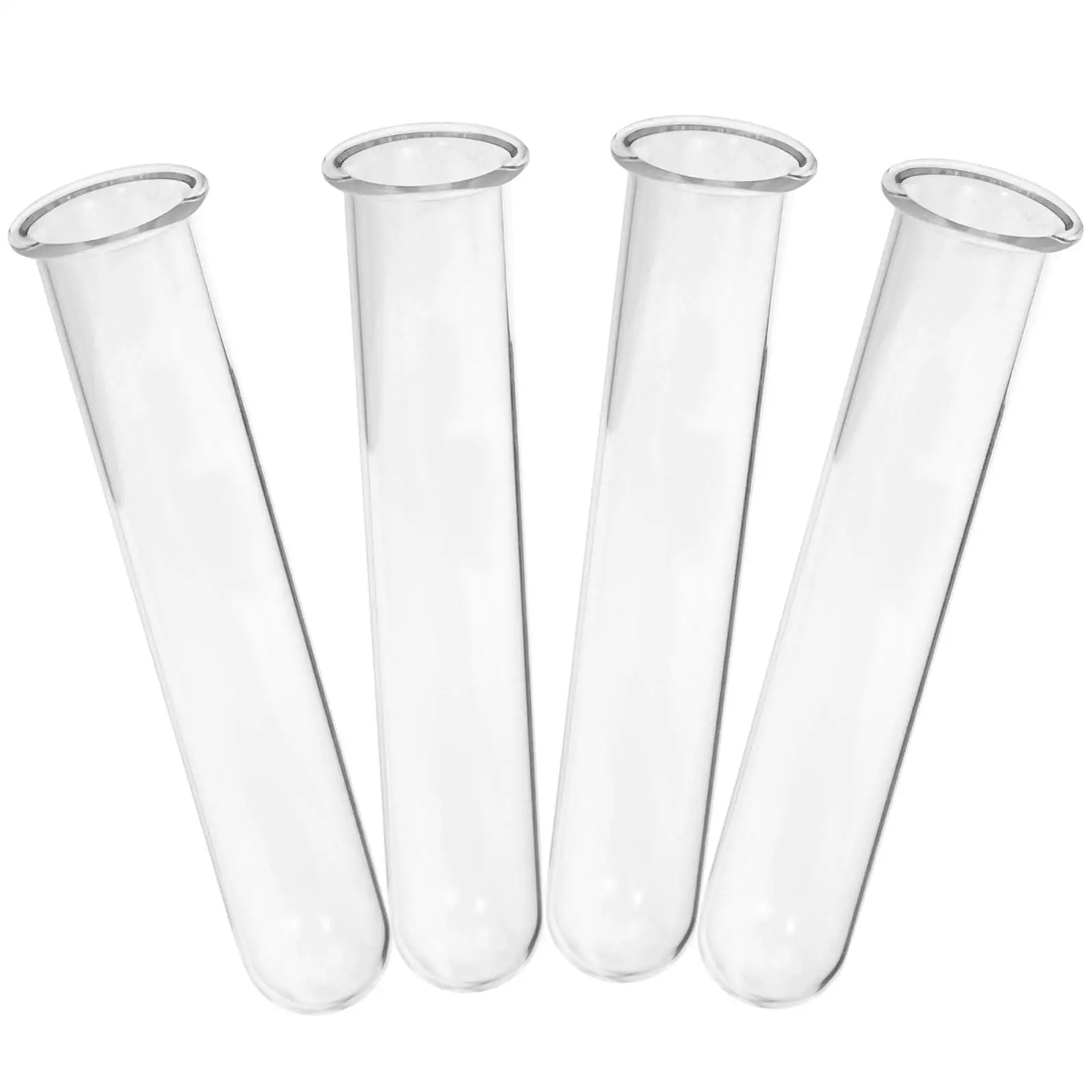 

4 Pcs Hydroponic Test Tube Vase Flower Glass Tubes Grace Decorative Container Garden