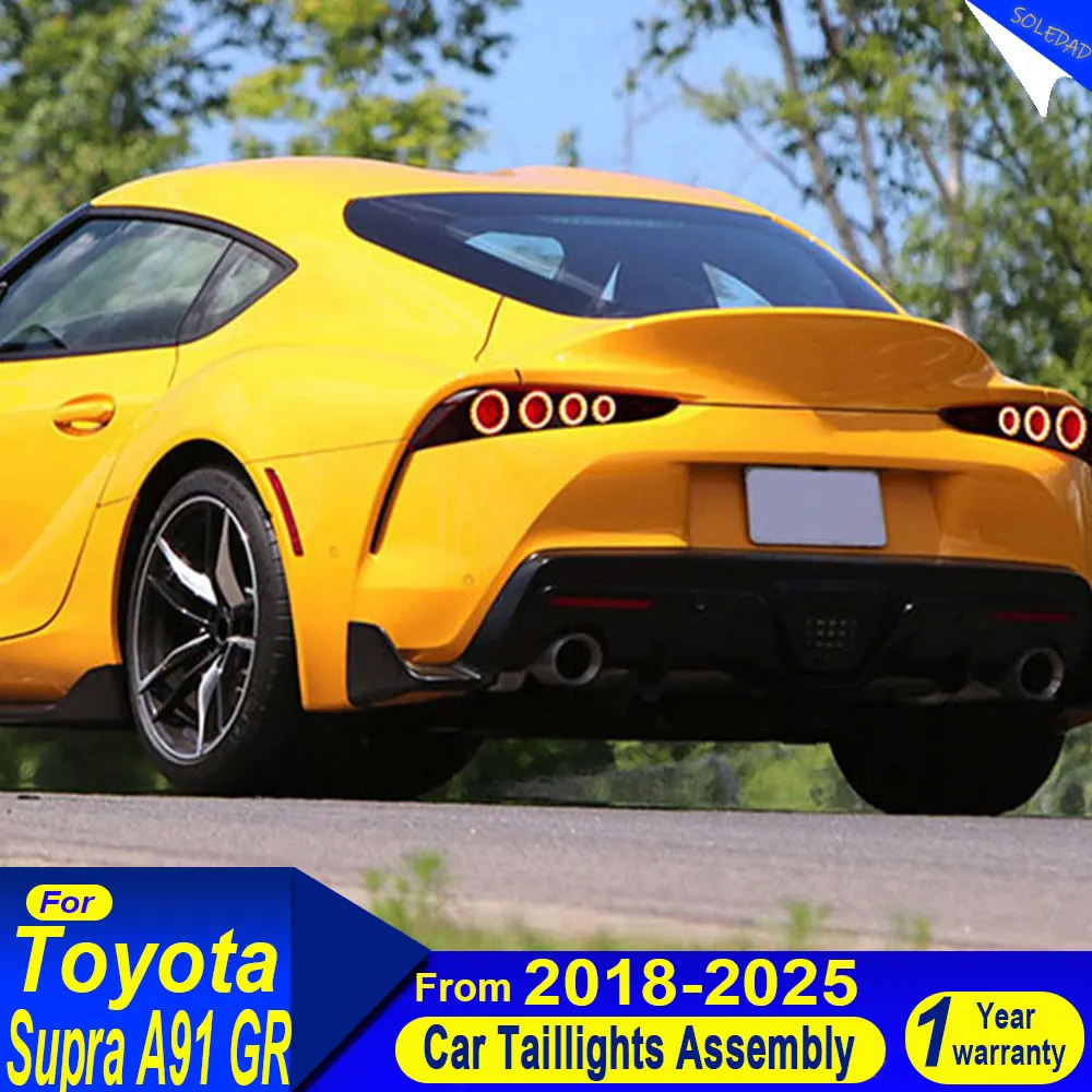 

Car Tail lights For Toyota Supra GR A90A91 2018-2024 Tail light Startup Animation Dynamic Signal Plug and play