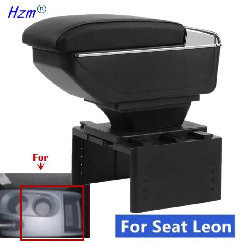 Für Seat Leon, für Seat Leon Mk2, Auto-Armlehnenbox, Mittelkonsolen-Aufbewahrungsbox, Nachrüstteile, Autozubehör