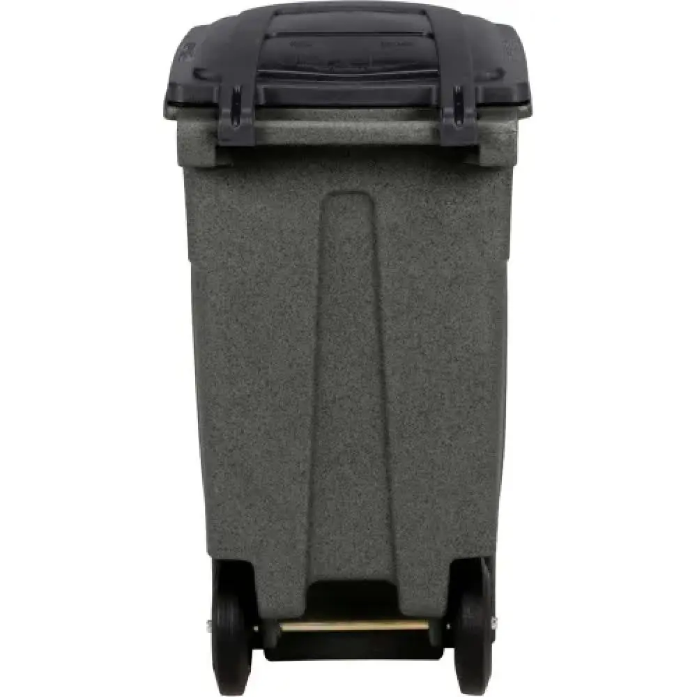 32 Gallon Heavy Duty Trash Can with Wheels, Rolling Garbage Bin with Lid, Durable Outdoor Waste & Recycling Container (Green)