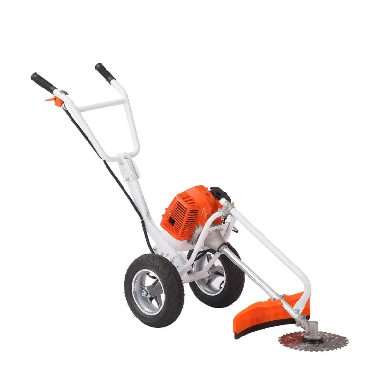 Hand-pushed rotary blade lawn mower Micro-tillage ditch Hand-pulled agricultural orchard machinery