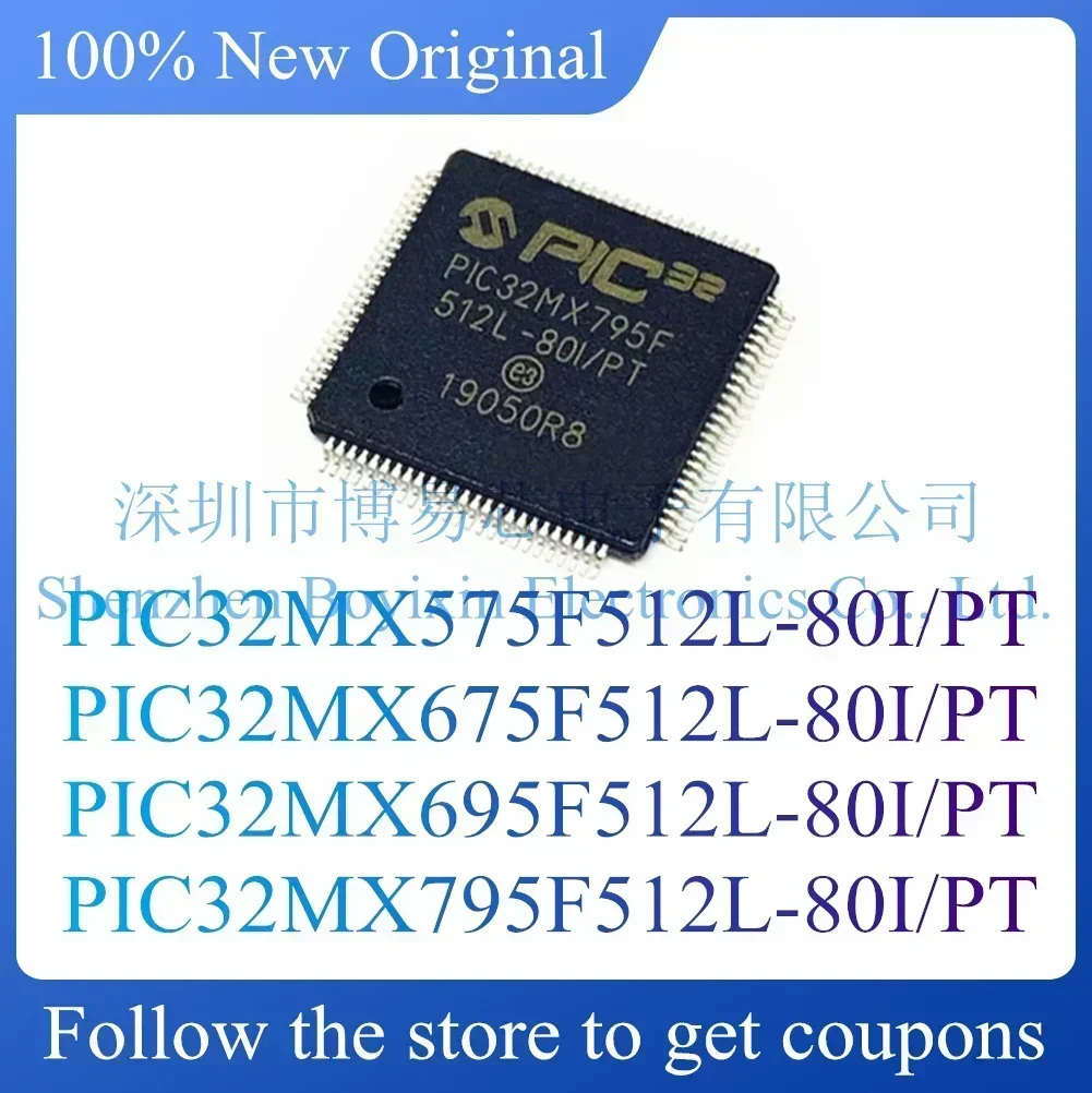 

PIC32MX575F512L PIC32MX675F512L PIC32MX695F512L PIC32MX795F512L Evaluation Board -80I/PT