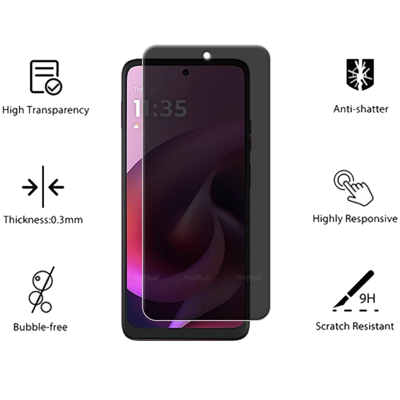 1-4 قطعة ل Moto G 2026 زجاج موتورولا موتو G 2026 الزجاج المقسى 9H HD واقية الخصوصية مكافحة التجسس واقي للشاشة موتو G 2026 #3