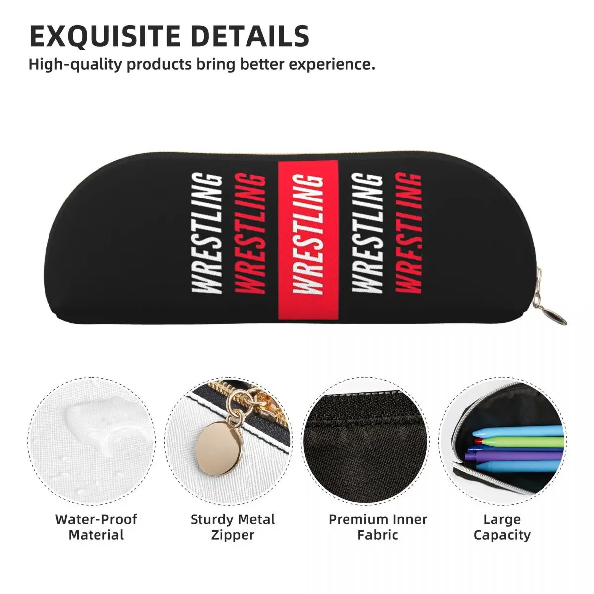 Pro Wrestling Etuis Potloodetui Opslag Briefpapierbenodigdheden Grote capaciteit pennendoos Potloodtas voor jongens Meisjes School