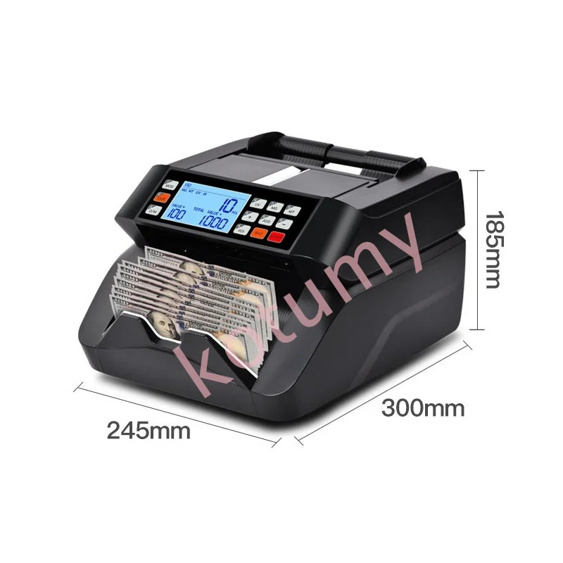 Máquina Contadora de Dinero con Función UV/MG/IR, Detector de Billetes Falsos USD/EUR/TZS/KES/PKR