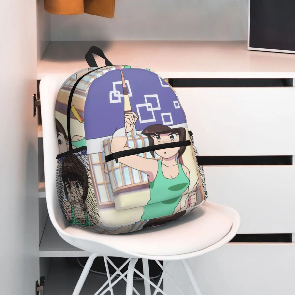 アニメらんま 12 ナビキ天道学生バックパックスクールバッグハイキング旅行デイパック少年少女ファッションランドセルショルダーバッグ