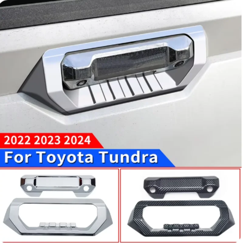 

Trunk Tailgate Door Handle Door Bowl Sticker For 2022 2023 2024 Toyota Tundra Exterior Upgraded Accessories Modification