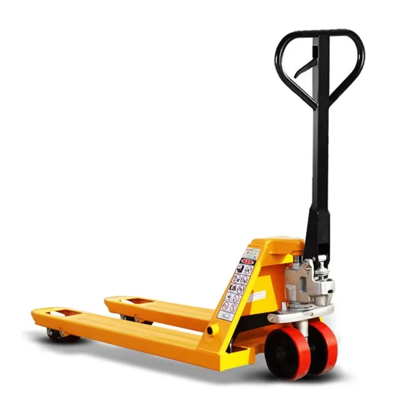 1 ton outdoor used manual rough terrain pallet truck with polyurethane wheels 1000 kg all-terrain manual pallet jack