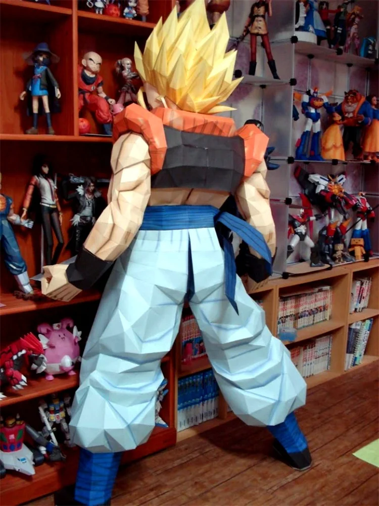 1.8m SonGoku Model DragonBallZ Japanese Anime Paper Figure Papercraft 3D Sculpture Handmade Toys Home Decor Collectible Figurine