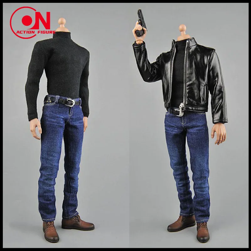 

Toy Center CEN-M07 1/6 Scale Male Soldier Tom Cruise Agent Leather Overcoat Suit Clothing Model for 12-inch Action Figure Body