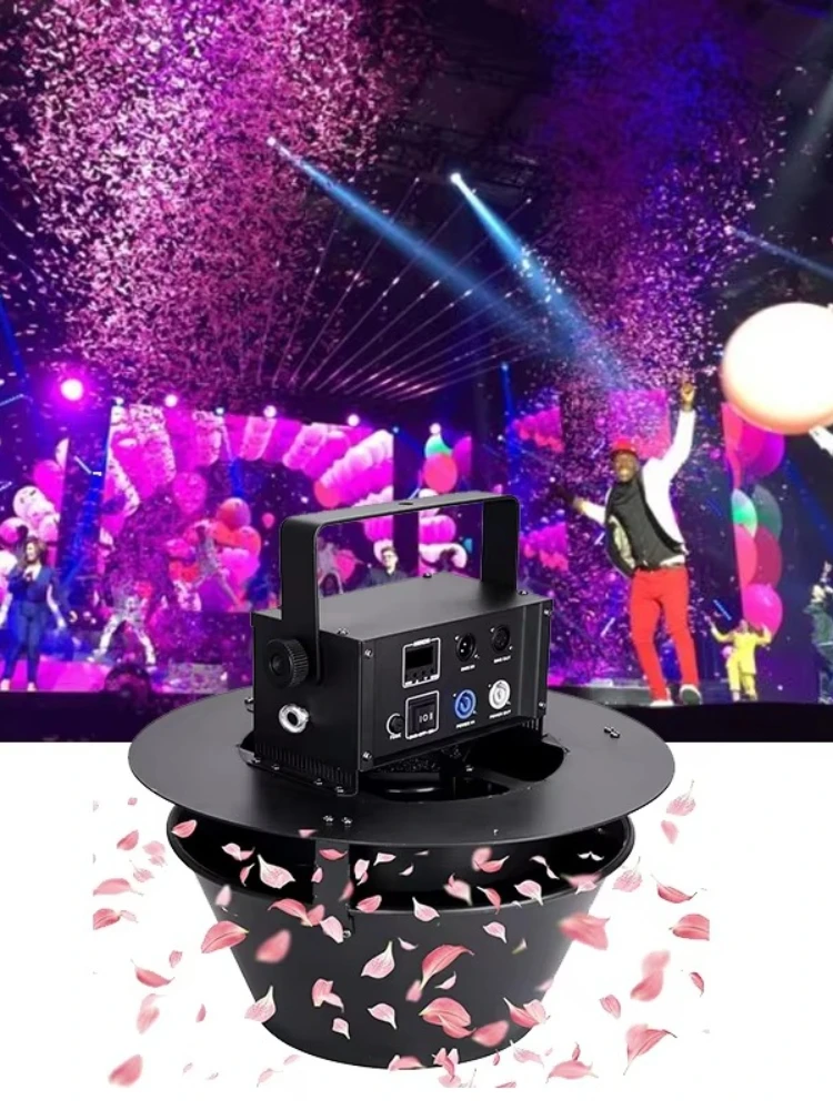 Portable whirlpool floating confetti blower