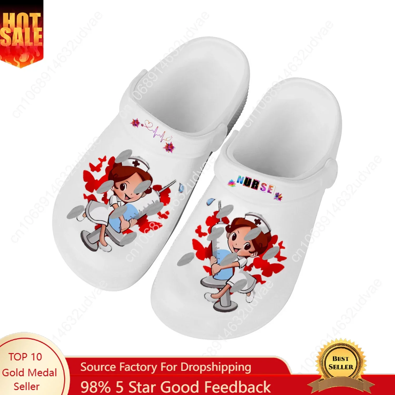 

Nurse Water Shoes Mens Womens Comfortable Fashion Home Garden Clogs Customizd Sandals Beach Breathable Hole Slippers