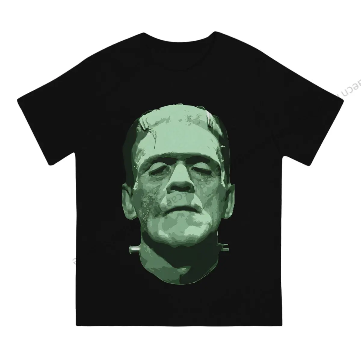 Cool Monster Face Frankenstein Men T Shirt O-Neck TShirt Cotton Clothing