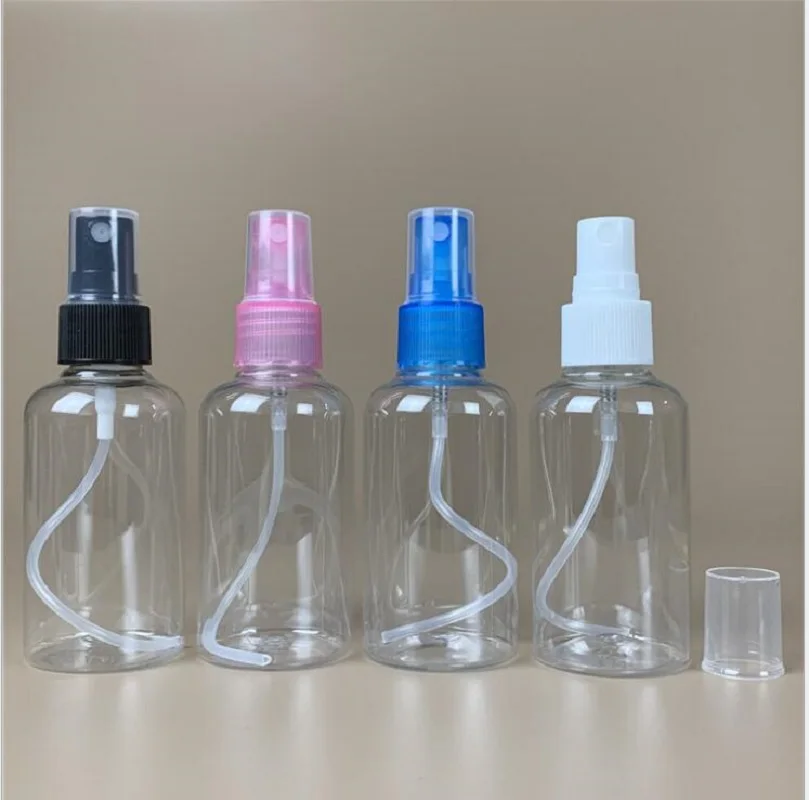 75Ml Transparante Plastic Pet Fles Fijne Nevel Spuitfles Voor Water/Toner/Toilet/Parfum Huidverzorging Cosmetische Verpakking