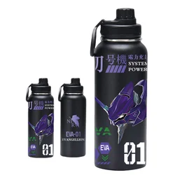 Neon Genesis Evangelion Unit 0 Unit 0 Anime Cartoon Boys Sports Portable Extra Large Water Bottle Creative Trendy Thermos Cup