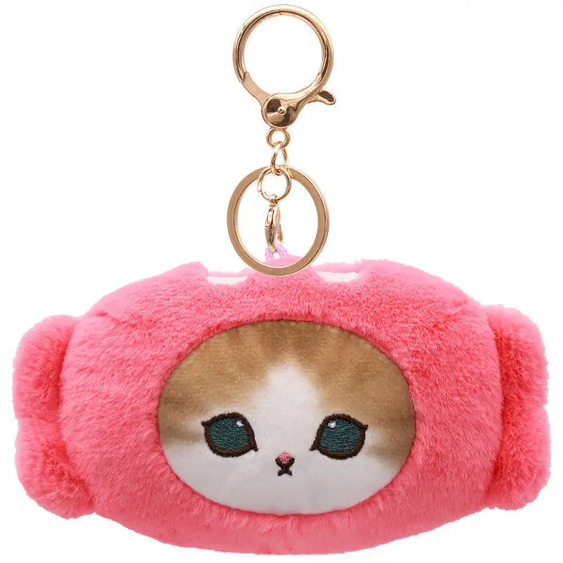 Cute mofusand oden Series plush keychain Lucky bag seaweed knot mushroom Creative plush Doll Girl Bag zipper decoration toy gift