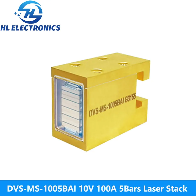 

DVS-MS-1005BAI 10 В 100 А 5 бар 500 Вт 808 нм Лазерный стек для машины для удаления волос