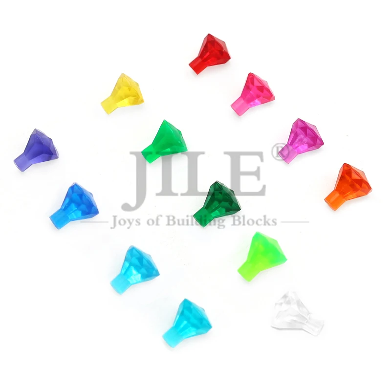 50 قطعة MOC 30153 الطوب روك 1x1 جوهرة 24 الوجه الكنز الماس جوهرة اللبنات متوافق مع 28556 لتقوم بها بنفسك تجميعها اللعب
