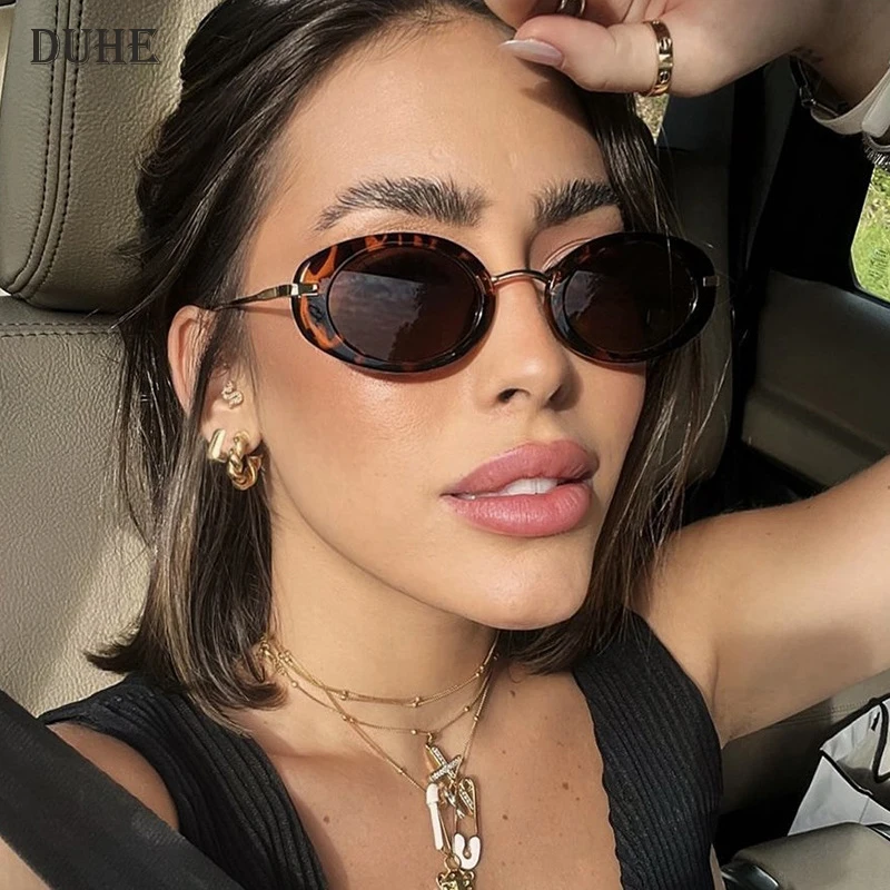 Retro Small Oval Women's Luxury Sunglasses Fashion Gradient Sunglasses Men's Punk Sunglasses Luxury Brand Designer Glasses UV400